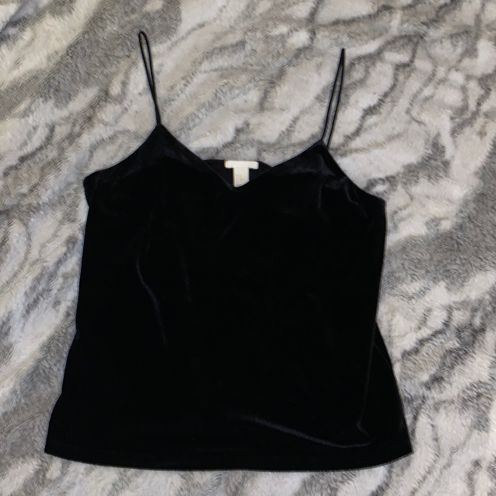 Crushed velvet tank